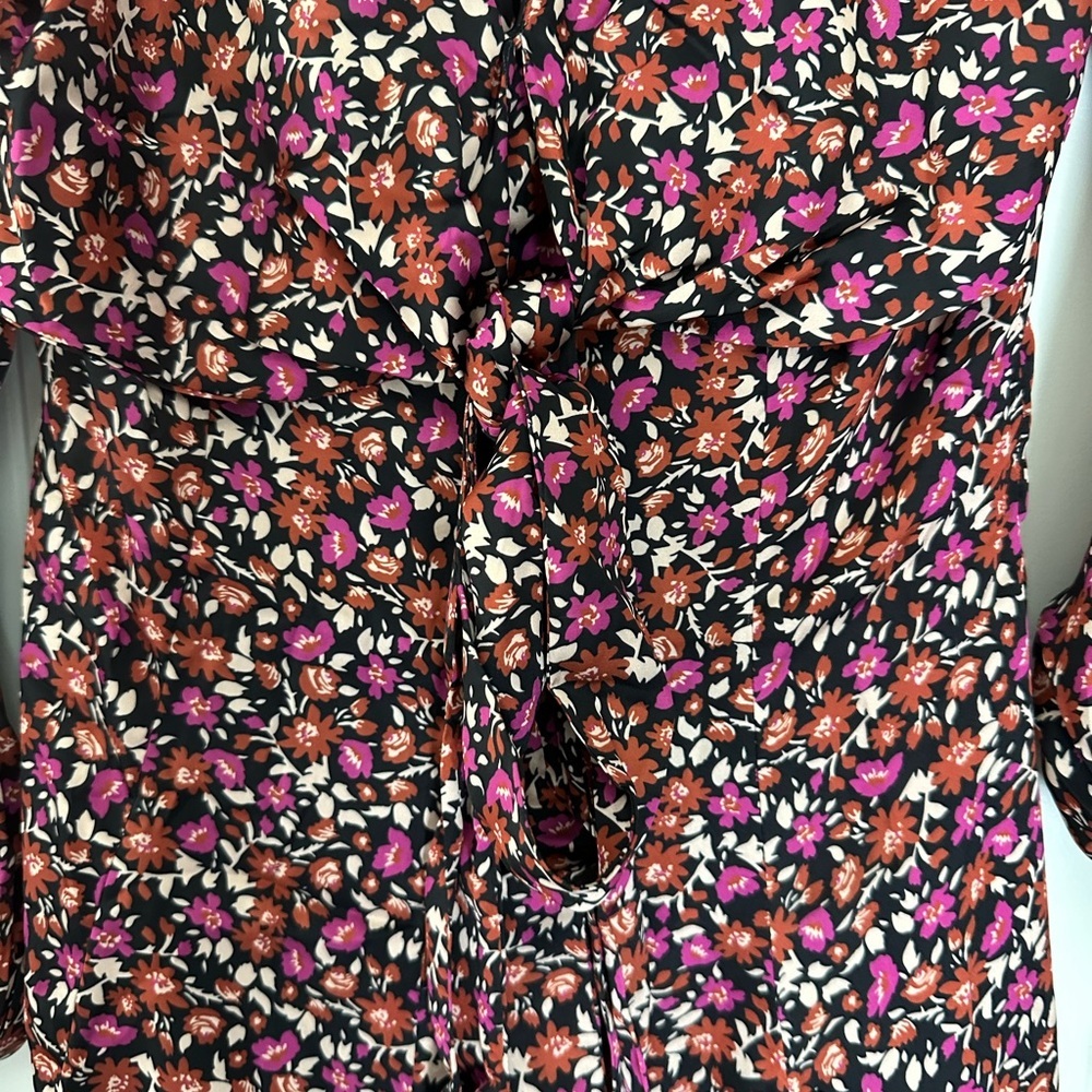 Floral Long-Sleeve Dress - Picture 2 of 6